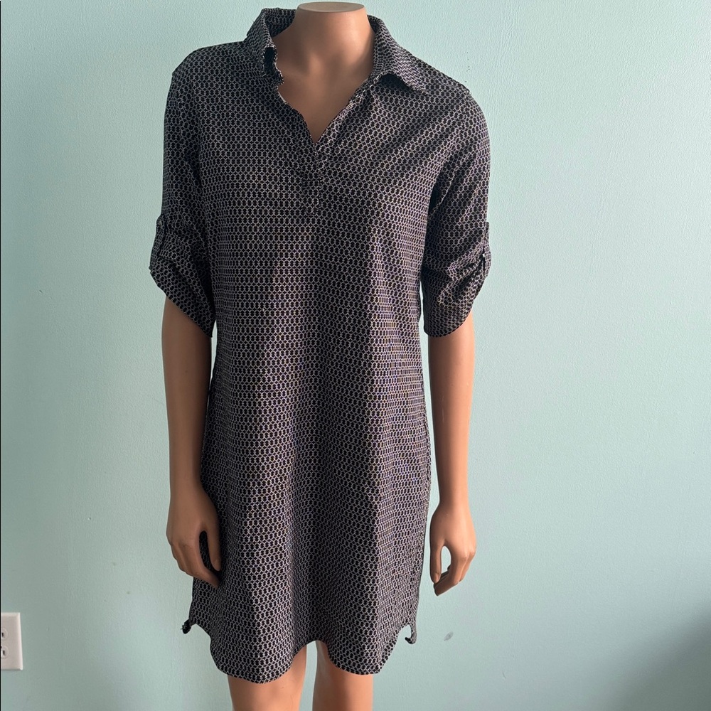 Pure Amici Black and White Patterned Dress size M